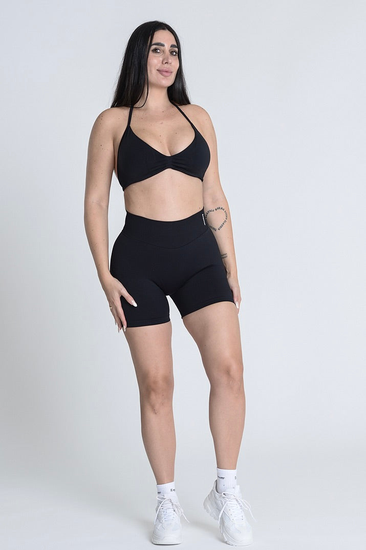 Signature Sculpt Halter Summer Set - Midnight Black