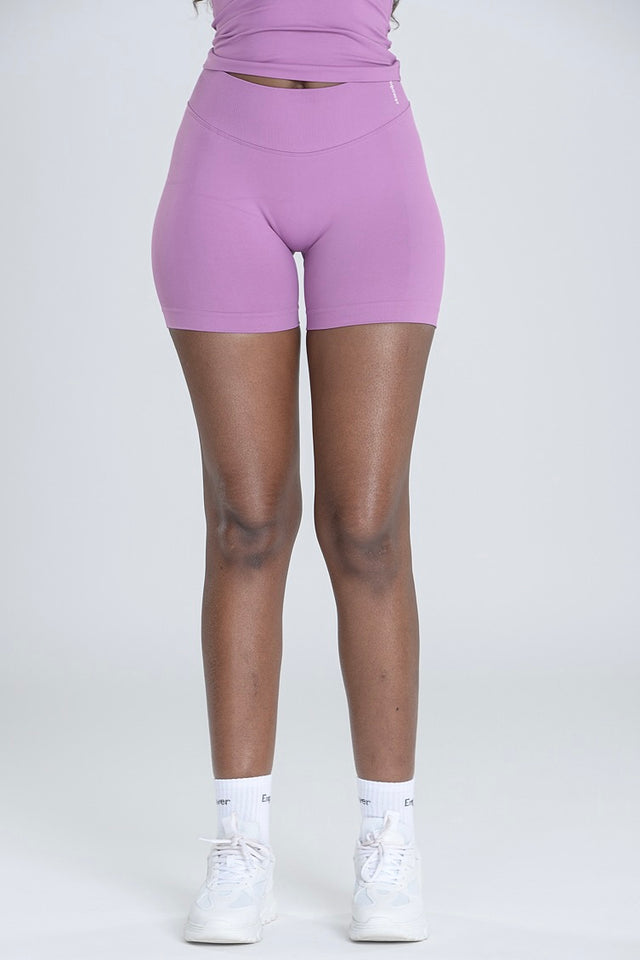 Empower Smooth Contour Mid Waist Shorts - Deep Violet