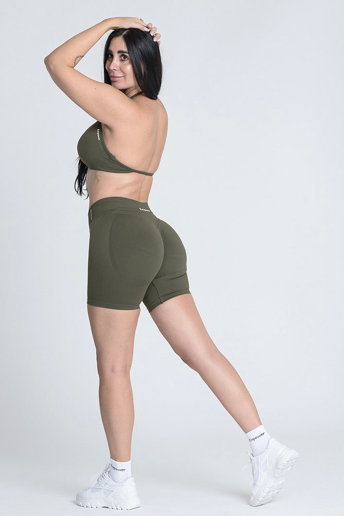 Signature Sculpt Halter Summer Set - Forest Green