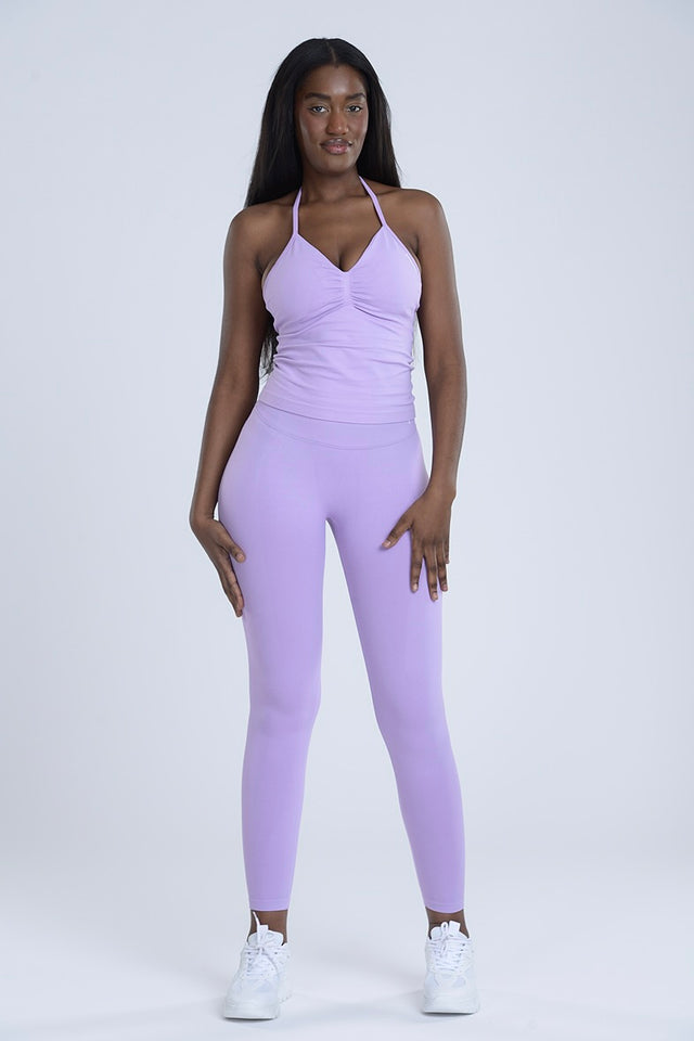 Signature Sculpt Halter Set - Blush Violet