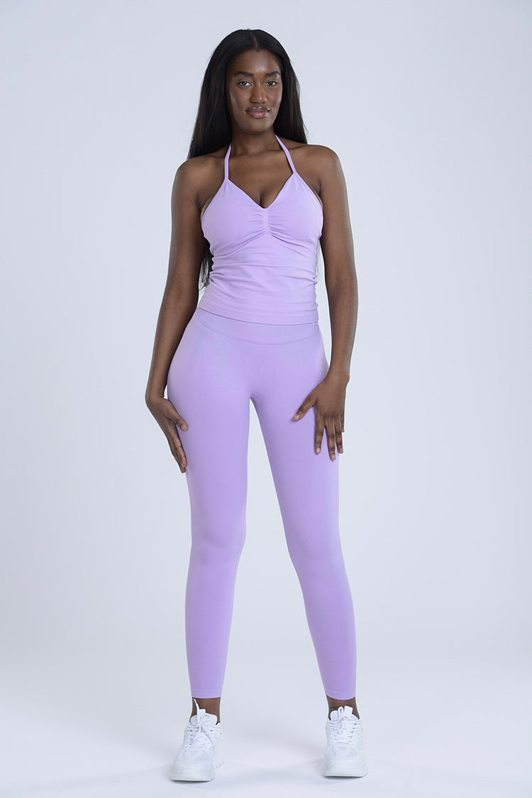 Signature Sculpt Halter Set - Blush Violet