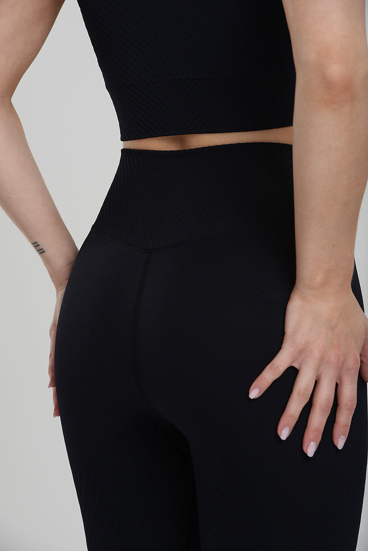 Chevron Texture Sculpting Tights