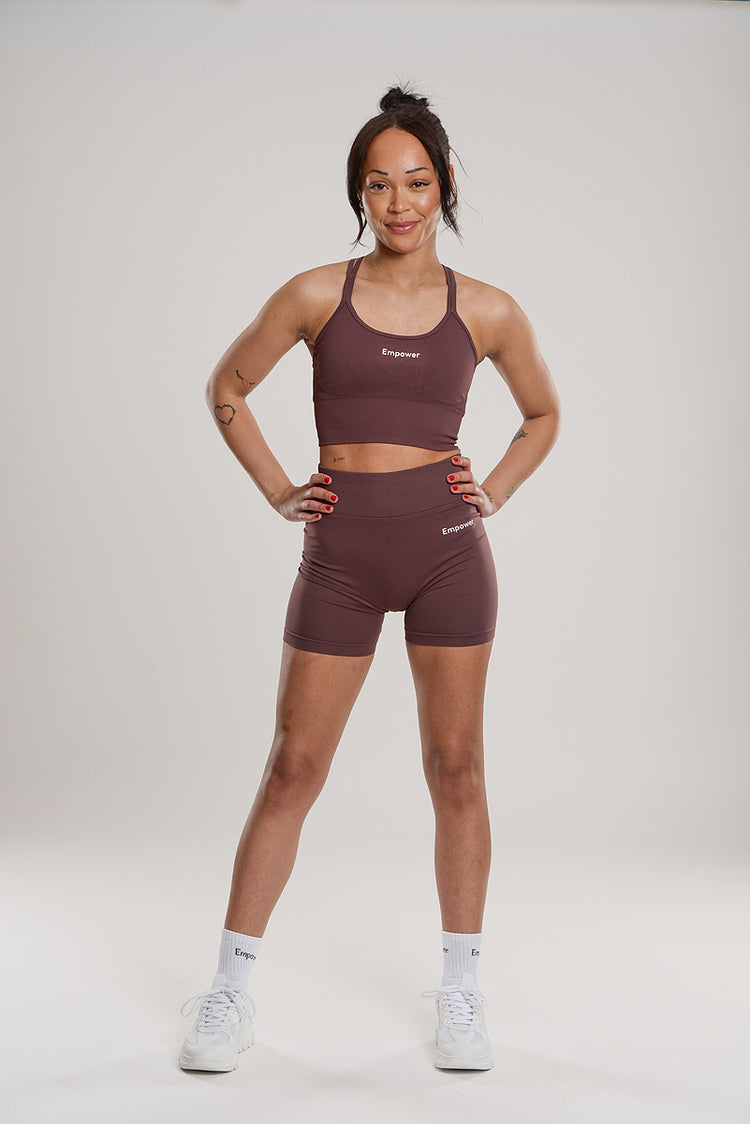 Signature Contouring Shorts Burgundy