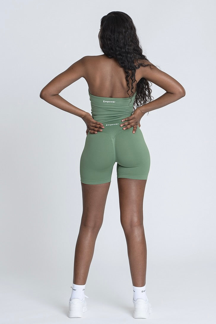 Empower Smooth Contour Halter Summer Set - Olive Green