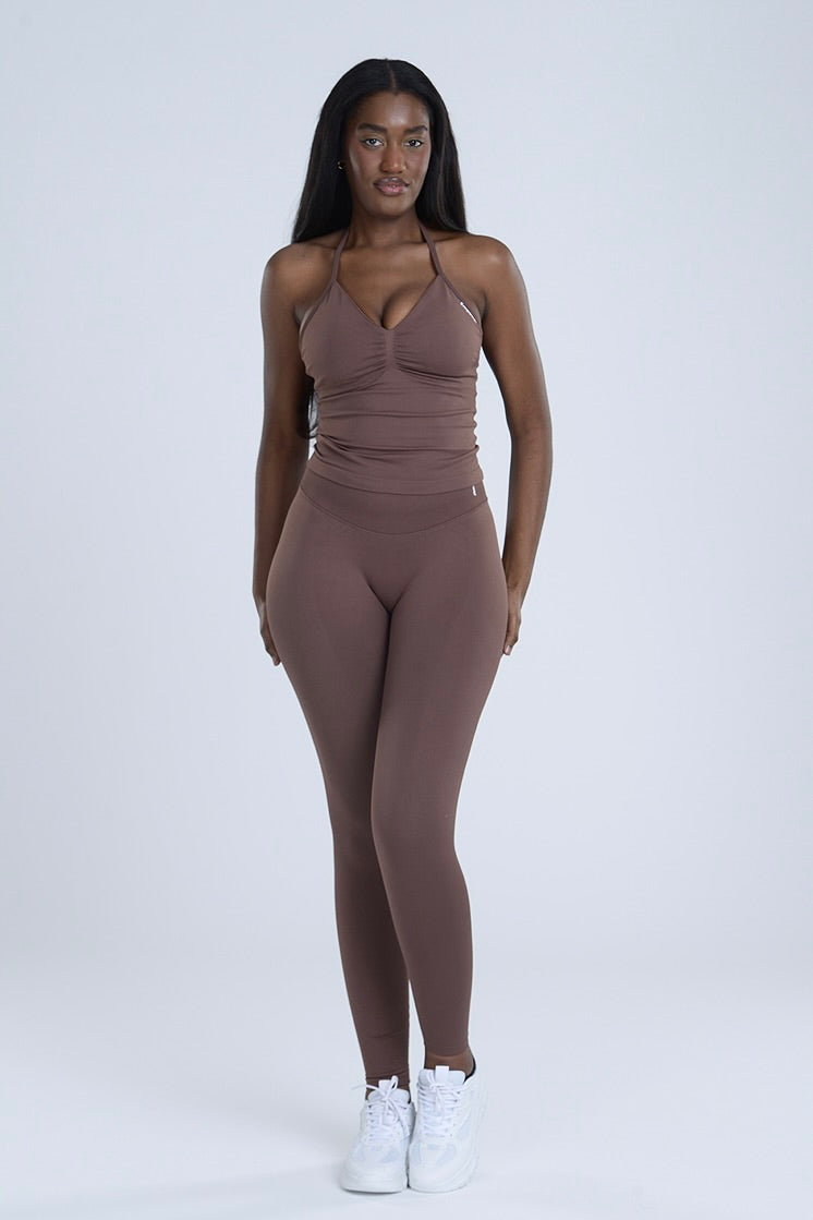 Signature Sculpt Halter Set - Espresso
