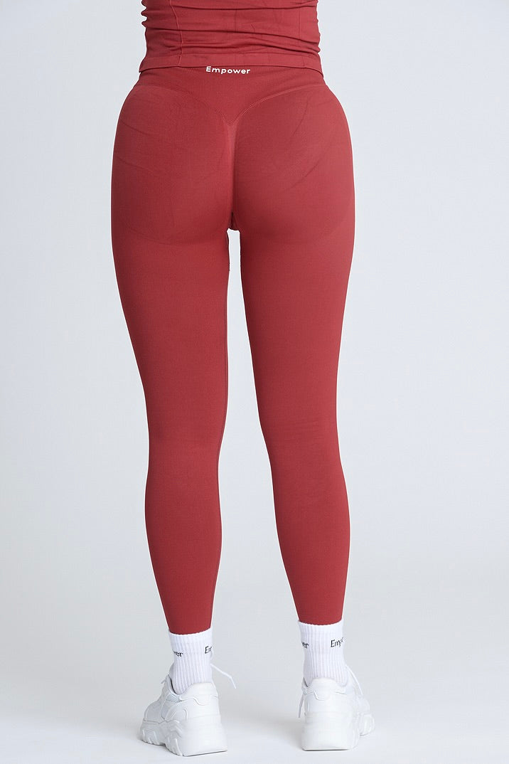 Signature Sculpt Tights - Deep Red