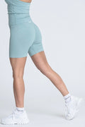 Empower Smooth Contour Mid Waist Shorts - Olive Mist