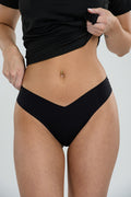 Invisible Ultra Thin Thong 3-Pack Black