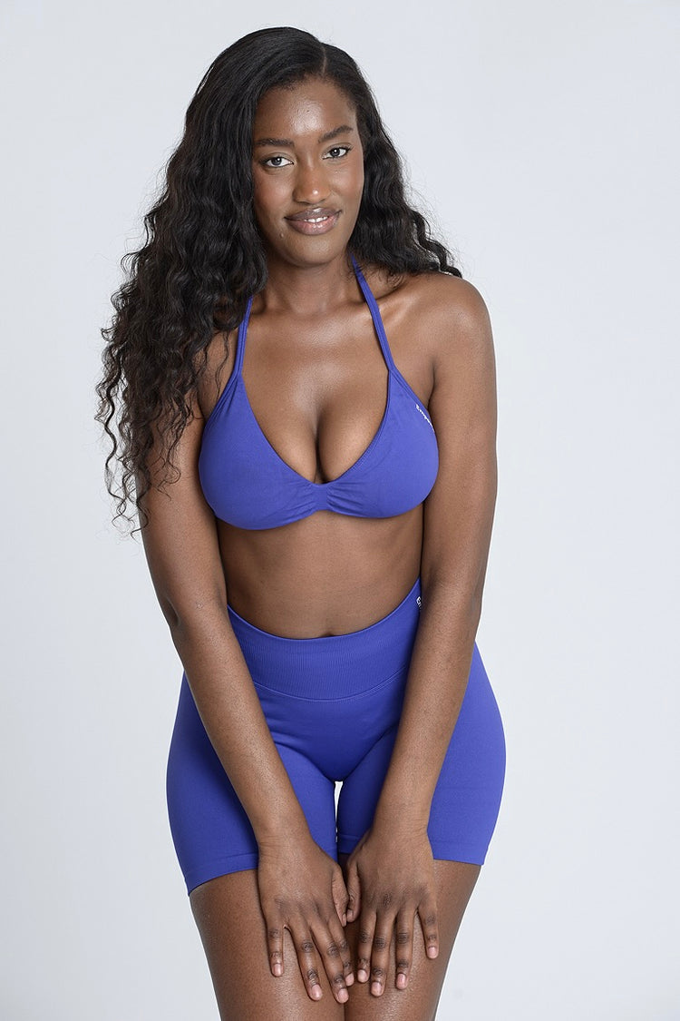 Signature Sculpt Halter Summer Set - Sky Blue