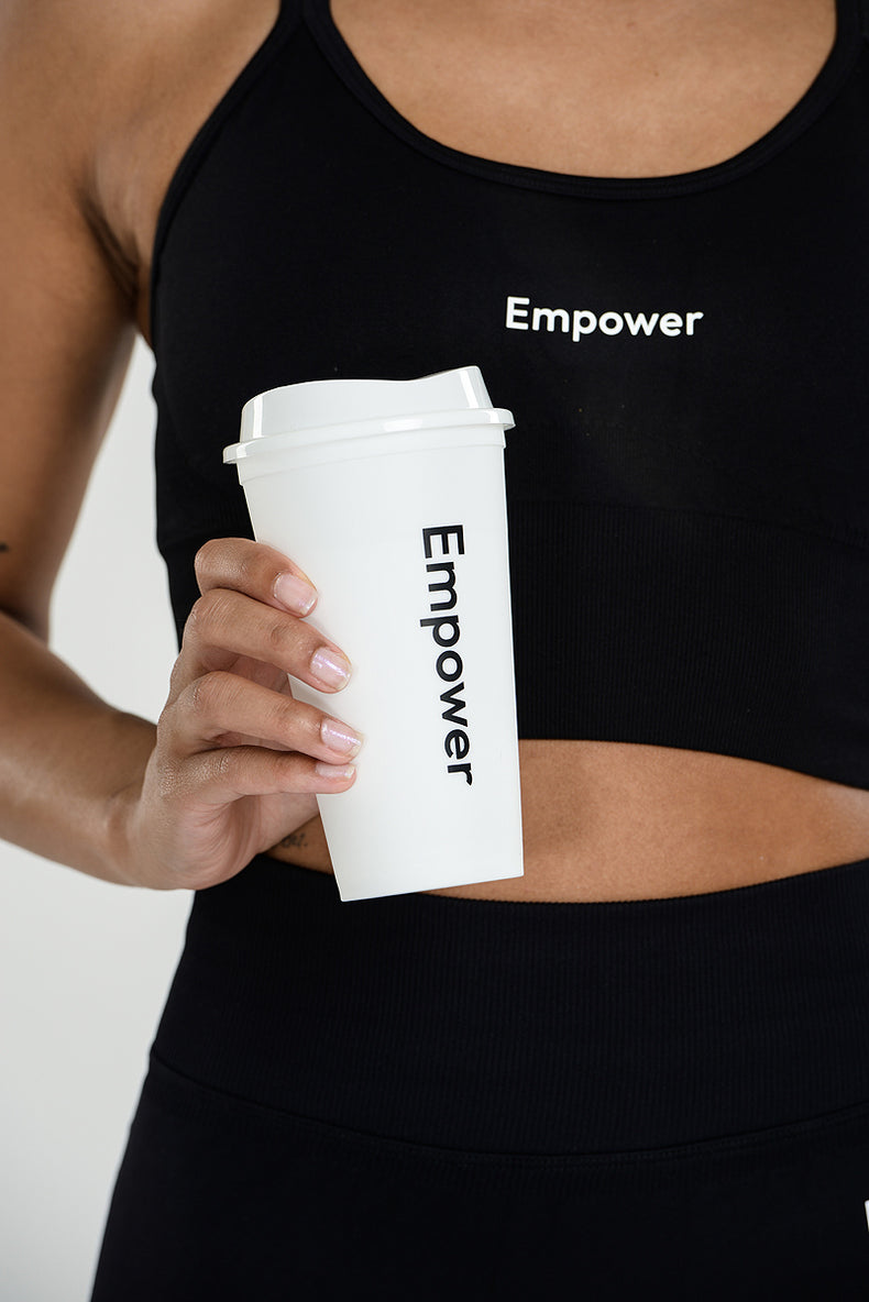 Empower Reusable Coffee Cup White
