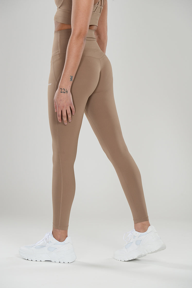 Ultra Thin Sculpting Tights Khaki