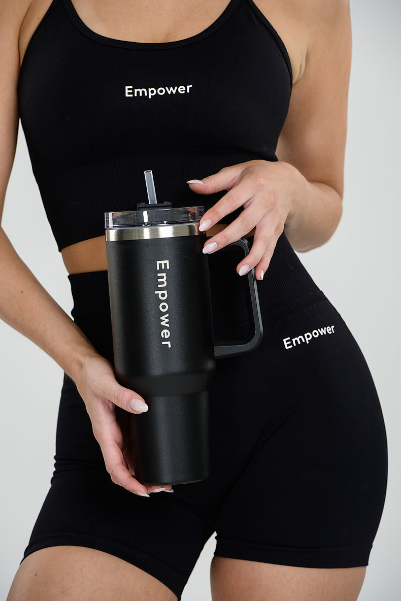 Empower Straw Tumbler 1,2 L Black