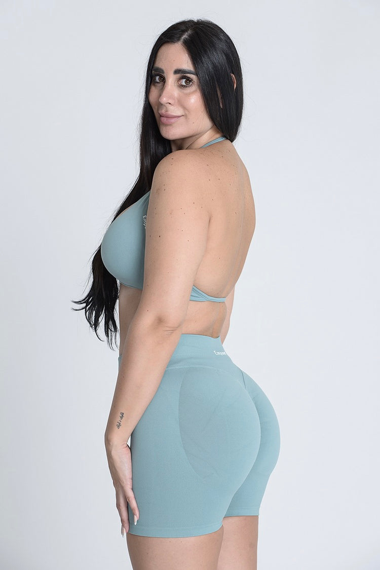 Signature Sculpt Halter Summer Set - Olive Mist