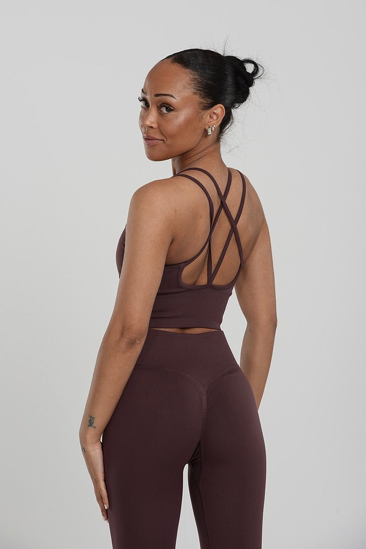 Signature Contouring Tights Burgundy