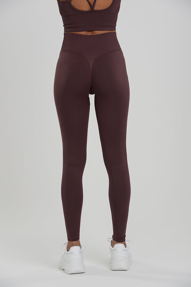 Signature Contouring Tights Burgundy