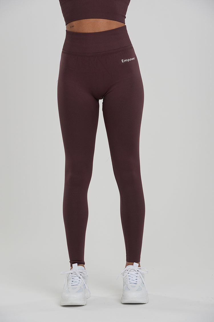 Signature Contouring Tights Burgundy