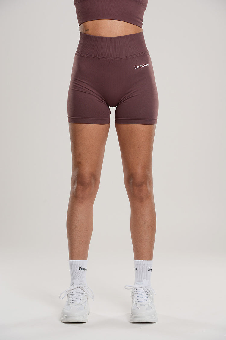 Signature Contouring Shorts Burgundy