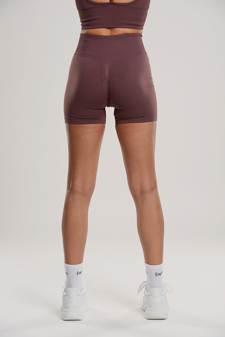 Signature Contouring Shorts Burgundy
