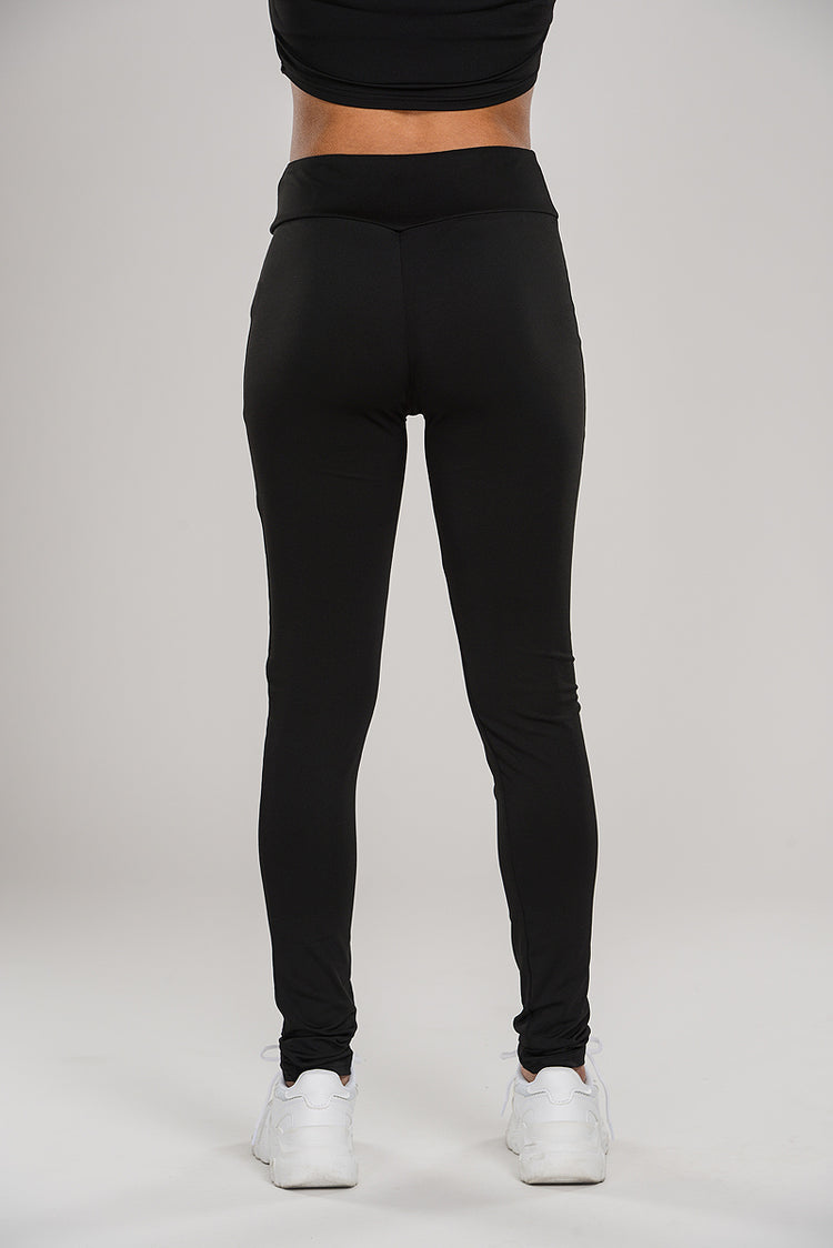 Smooth Thin Leggings Black