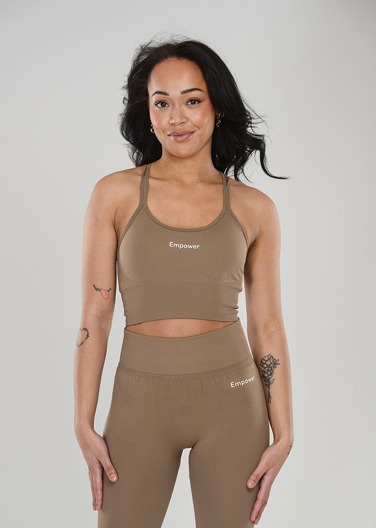Signature Contouring Top Khaki