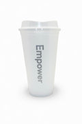 Empower Reusable Coffee Cup White/Silver