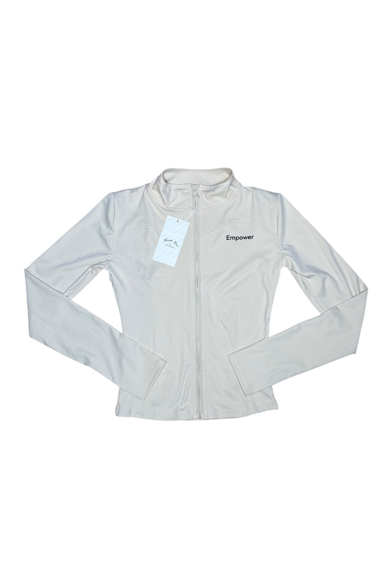 Essential Zip Jacket Ivory Mist