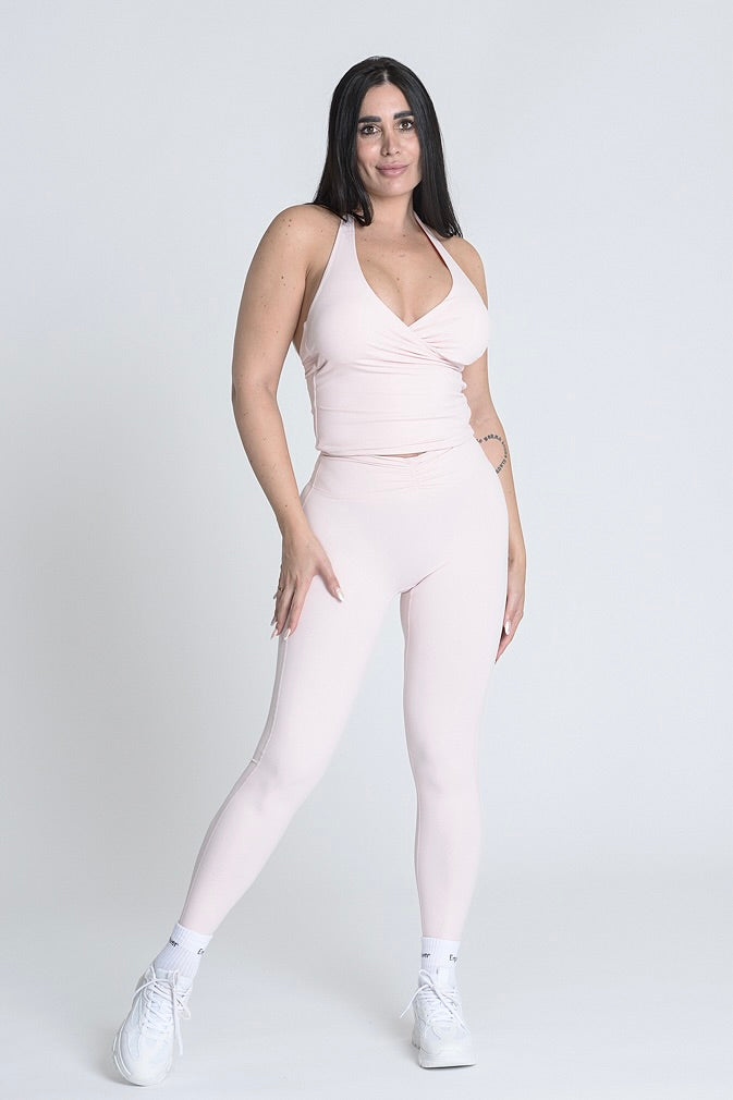 Pilates Luxe Sculpt Top - Powder Pink