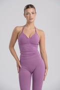 Empower Smooth Contour Halter Top Deep Violet