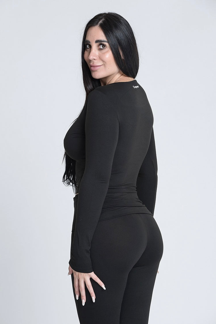 Empower Lounge Flare Set – Midnight Black