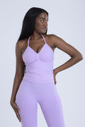 Signature Sculpt Halter Top - Blush Violet