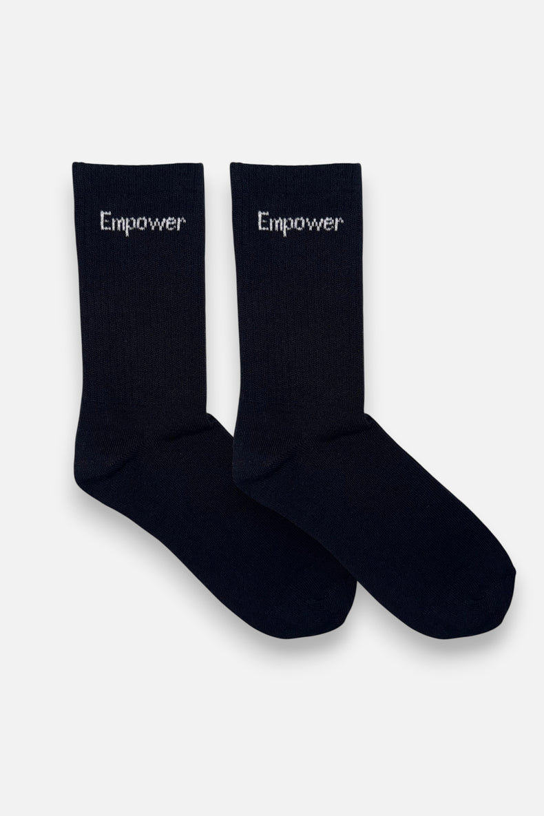 Höga Träningsstrumpor 2-Pack Svart