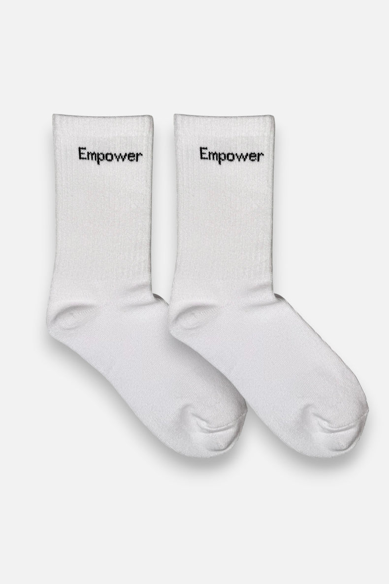 Höga Träningsstrumpor 2-Pack Vit