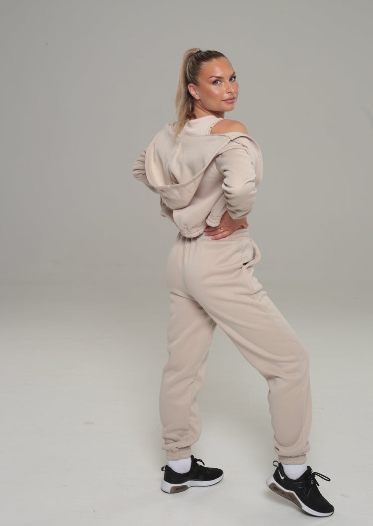 Signature Hoodie Set Beige