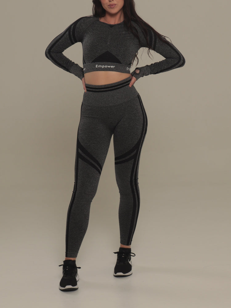 Amalia Scrunch Leggings Grey