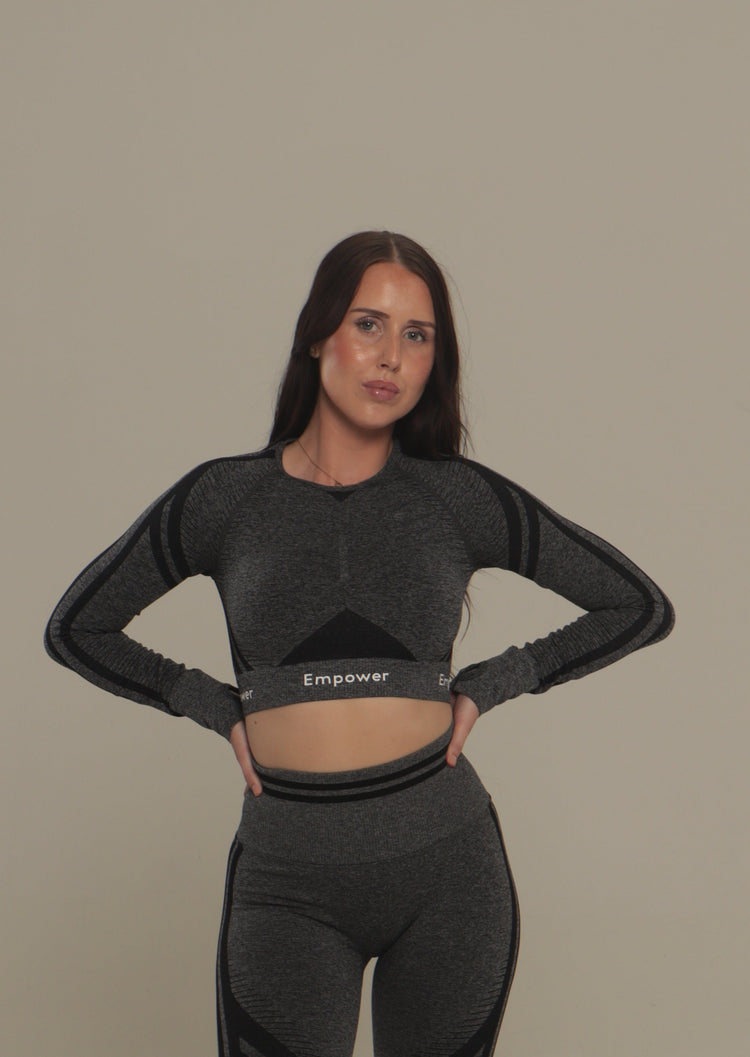 Amalia Long Sleeve Top Grey