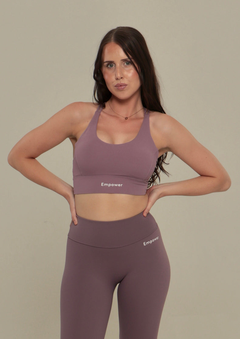 Ellie Open Back Top Purple