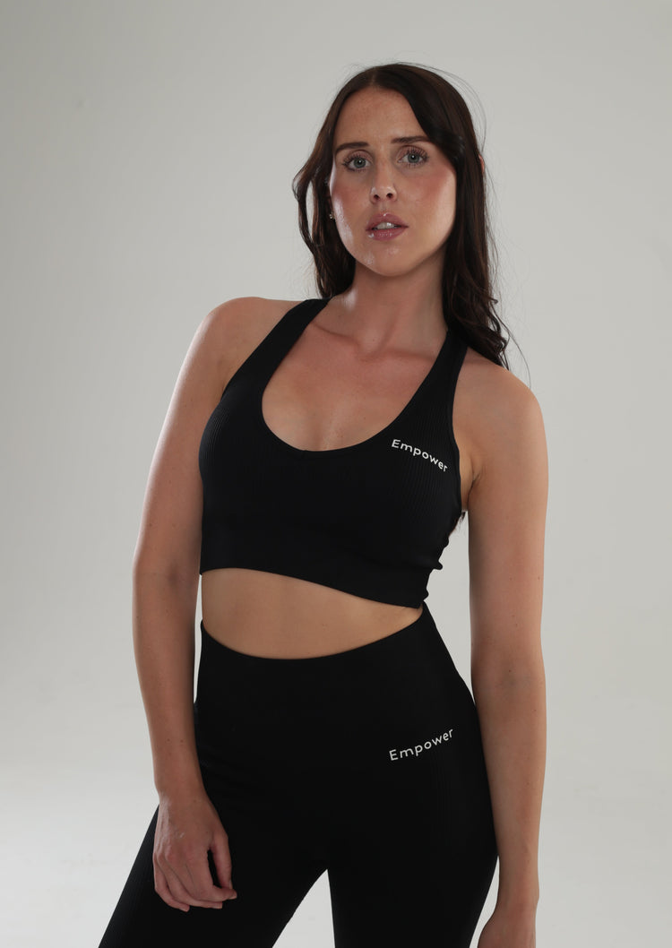 Empower sømløs ribbet top