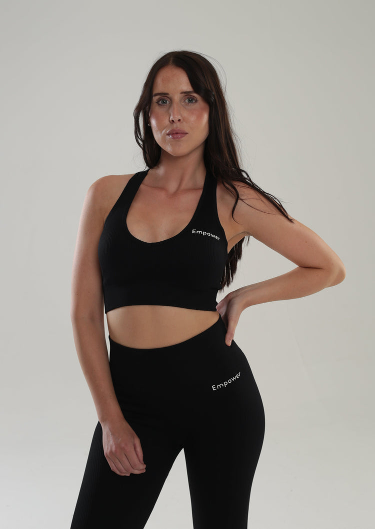 Empower sømløs ribbet top