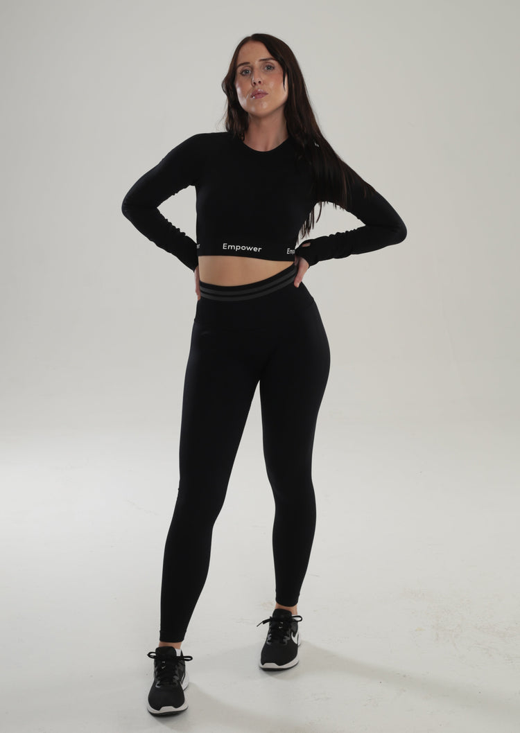 Amalia Long Sleeve Set Black