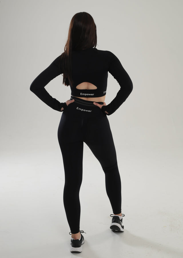 Amalia Long Sleeve Set Black