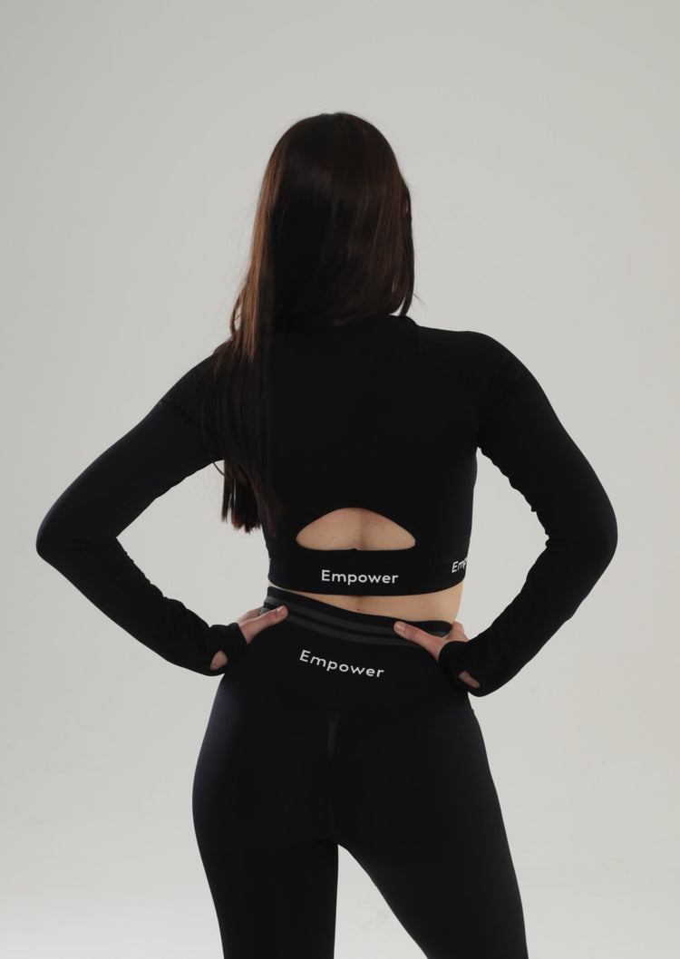 Amalia Long Sleeve Top Black