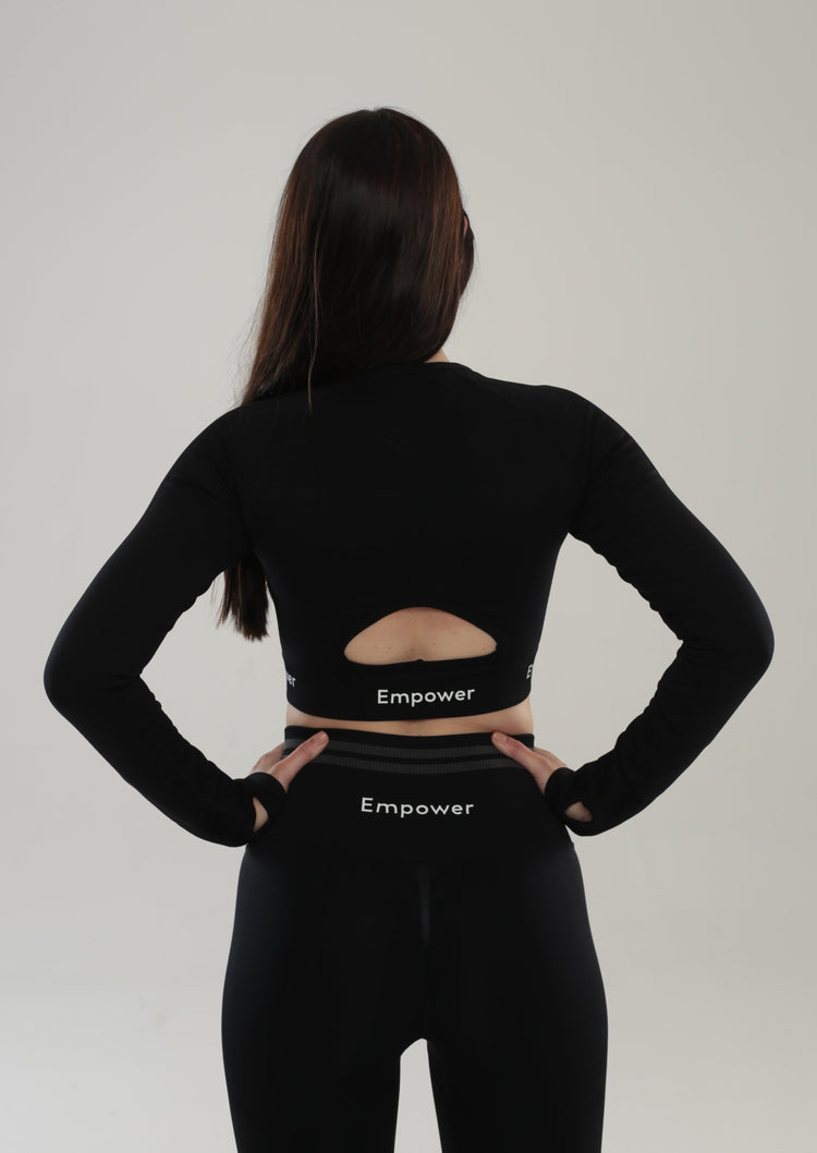 Amalia Long Sleeve Set Black