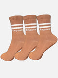 PILATES STRUMPOR MED GREPP 3-PACK KHAKI