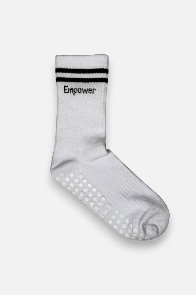 Pilates Strumpor Med Grepp 1-Pack Vit