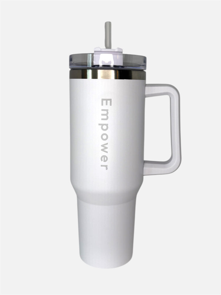Empower Straw Tumbler 1,2 L White