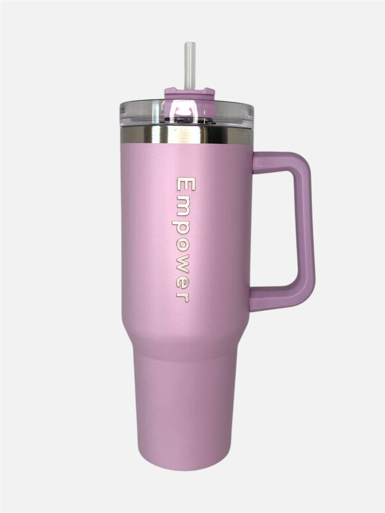 Empower Straw Tumbler 1,2 L Coral Purple
