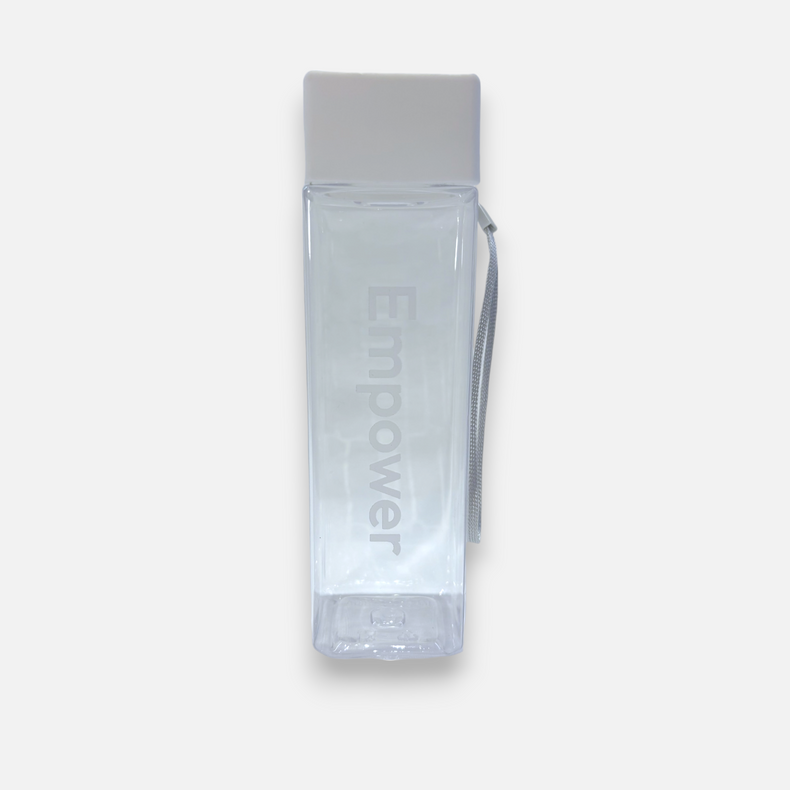 Transparent Vattenflaska 500 ml Vit