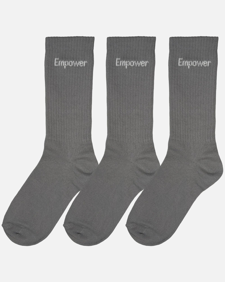 Träningsstrumpor 3-pack Grå