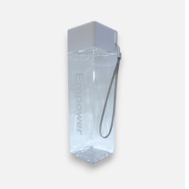 Transparent Vattenflaska 500 ml Vit